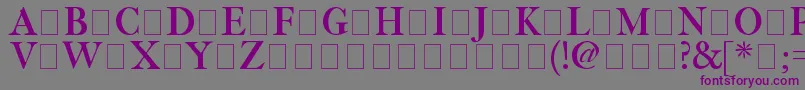 Fetlrm2 Font – Purple Fonts on Gray Background
