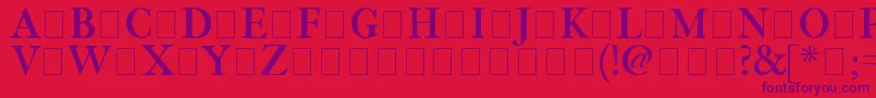 Fetlrm2 Font – Purple Fonts on Red Background