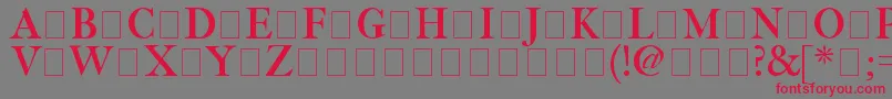 Шрифт Fetlrm2 – красные шрифты на сером фоне