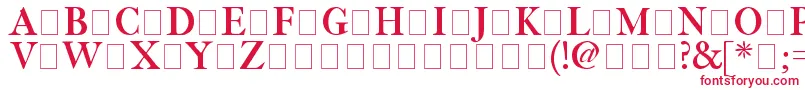 Fetlrm2-Schriftart – Rote Schriften auf weißem Hintergrund