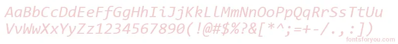 ConsolasItalic Font – Pink Fonts