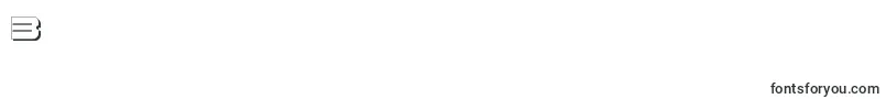 Fatsansshadow Font – Fonts for Digit 3