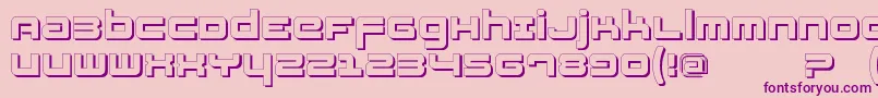 Fatsansshadow Font – Purple Fonts on Pink Background