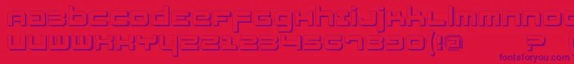 Fatsansshadow Font – Purple Fonts on Red Background