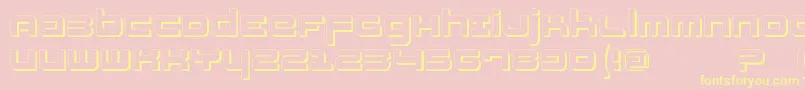 Fatsansshadow Font – Yellow Fonts on Pink Background