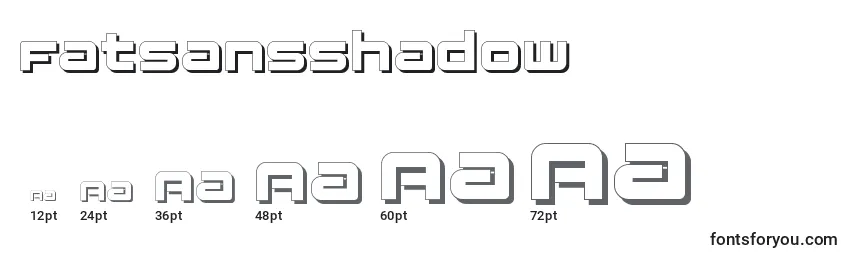 Fatsansshadow Font Sizes