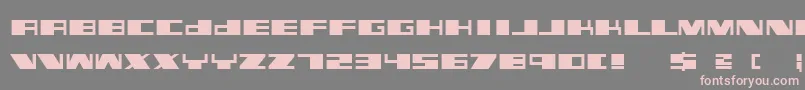 Linotypekiller Font – Pink Fonts on Gray Background