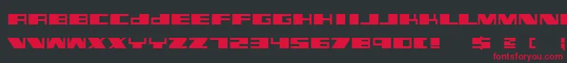 Linotypekiller Font – Red Fonts on Black Background