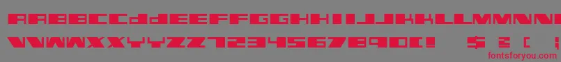 Linotypekiller Font – Red Fonts on Gray Background