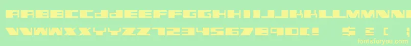 Linotypekiller Font – Yellow Fonts on Green Background