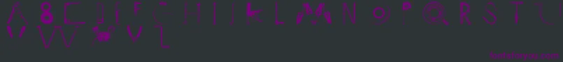 fuente Toolbox – Fuentes Moradas Sobre Fondo Negro