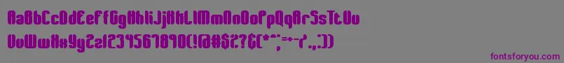 Wagerwon Font – Purple Fonts on Gray Background