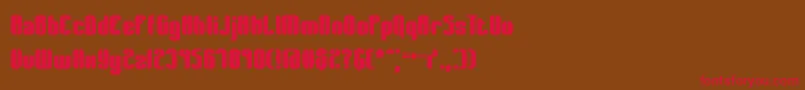 Wagerwon Font – Red Fonts on Brown Background