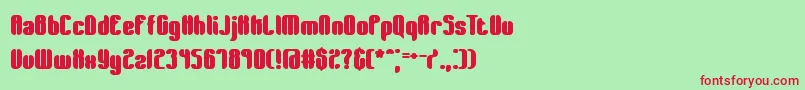 Wagerwon Font – Red Fonts on Green Background