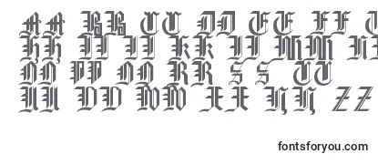 Schriftart GothicStraightFaced16thC.