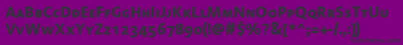 LinotypeAromaBoldSc Font – Black Fonts on Purple Background