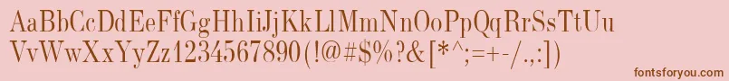 More about NewStandardOldNarrow Font NewStandardOldNarrow Font – Brown Fonts on Pink Background