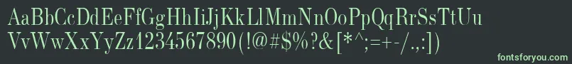 NewStandardOldNarrow Font – Green Fonts on Black Background