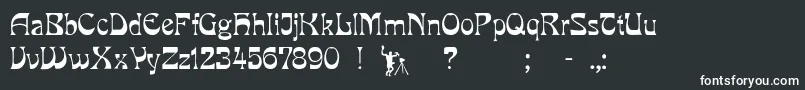 Milo Font – White Fonts on Black Background