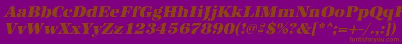 fuente AntiquastdHeavyItalic – Fuentes Marrones Sobre Fondo Morado