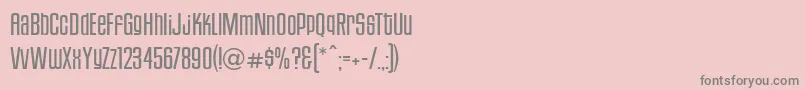 HousegothicLightfour Font – Gray Fonts on Pink Background