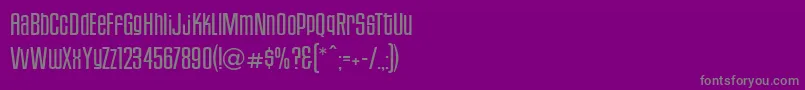 HousegothicLightfour Font – Gray Fonts on Purple Background