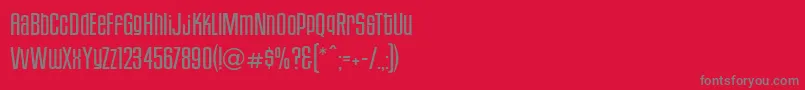 HousegothicLightfour Font – Gray Fonts on Red Background