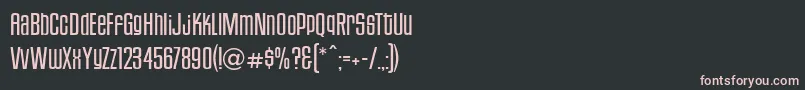 HousegothicLightfour Font – Pink Fonts on Black Background