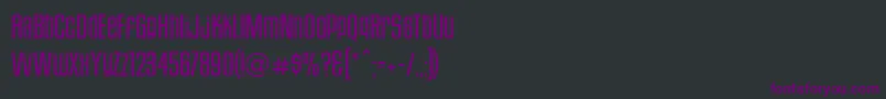 HousegothicLightfour Font – Purple Fonts on Black Background