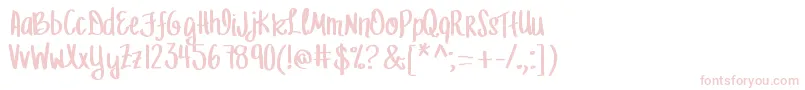 MrfLetFreedomRing Font – Pink Fonts on White Background