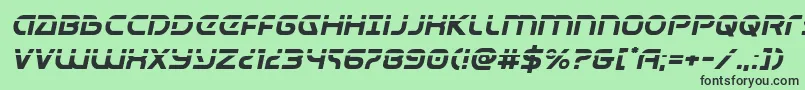 Universaljacklaserital Font – Black Fonts on Green Background