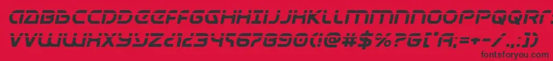 Universaljacklaserital Font – Black Fonts on Red Background
