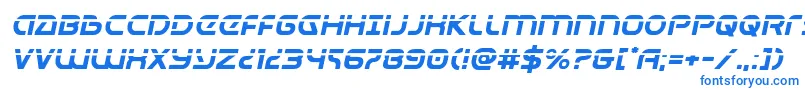 Universaljacklaserital Font – Blue Fonts on White Background