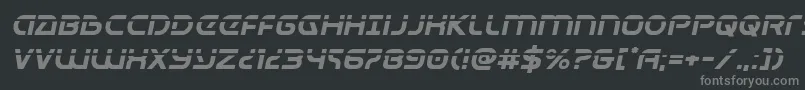 Universaljacklaserital Font – Gray Fonts on Black Background