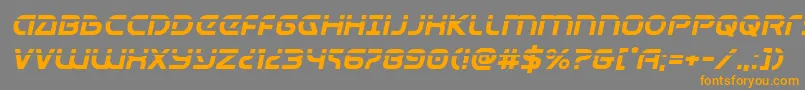 Universaljacklaserital Font – Orange Fonts on Gray Background