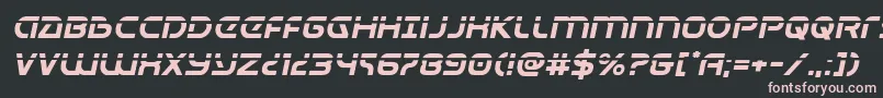 Universaljacklaserital Font – Pink Fonts on Black Background