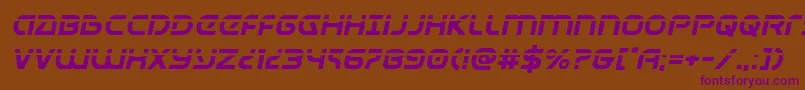 Universaljacklaserital Font – Purple Fonts on Brown Background