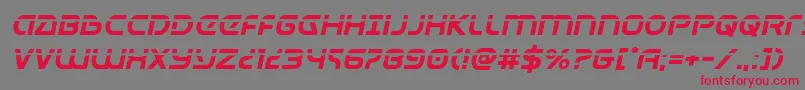 Universaljacklaserital Font – Red Fonts on Gray Background