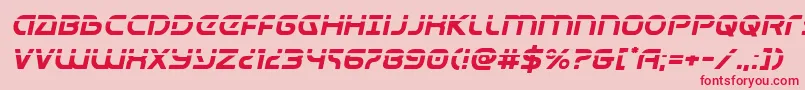 Universaljacklaserital Font – Red Fonts on Pink Background