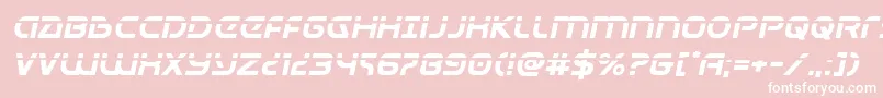 Universaljacklaserital Font – White Fonts on Pink Background