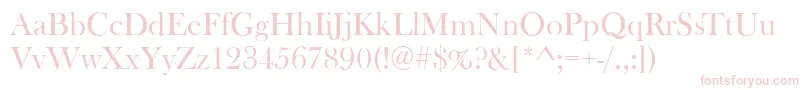 BaskervilleOldFaceRegular-Schriftart – Rosa Schriften auf weißem Hintergrund