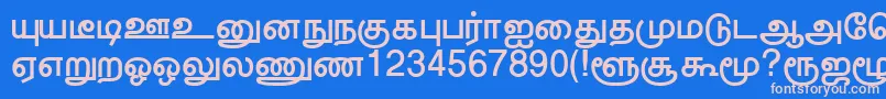 Шрифт TrincoNormal – розовые шрифты на синем фоне