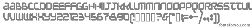 フォントQuestionoftimesimple – 白い背景に灰色の文字