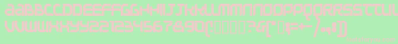 Questionoftimesimple Font – Pink Fonts on Green Background