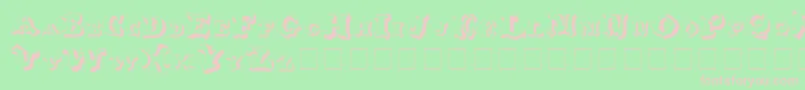 Ox Font – Pink Fonts on Green Background