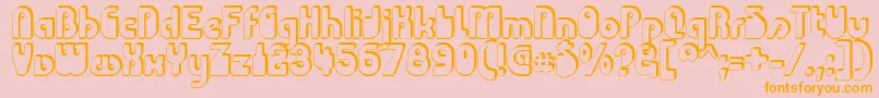 ChodaChado Font – Orange Fonts on Pink Background