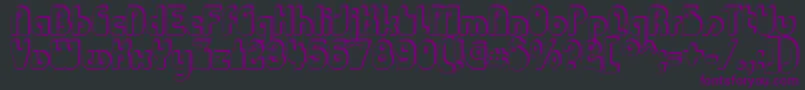 ChodaChado Font – Purple Fonts on Black Background