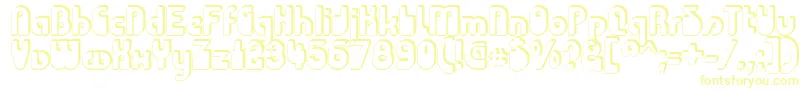 ChodaChado Font – Yellow Fonts on White Background