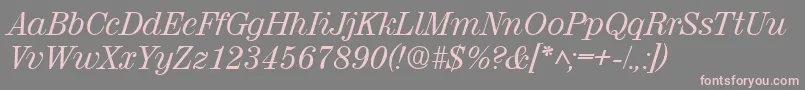 RubyscriptRegular Font – Pink Fonts on Gray Background