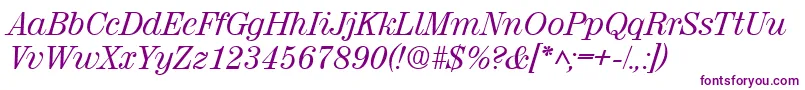 RubyscriptRegular Font – Purple Fonts on White Background